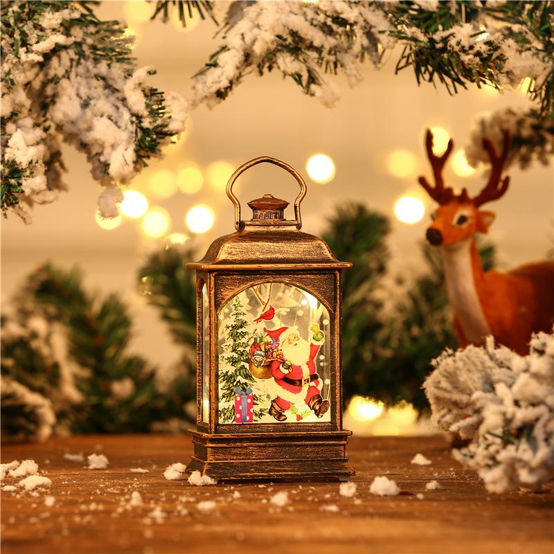 LED Luminous Christmas Oil Lamp: Handheld Window Ornament & Children s Party Gift