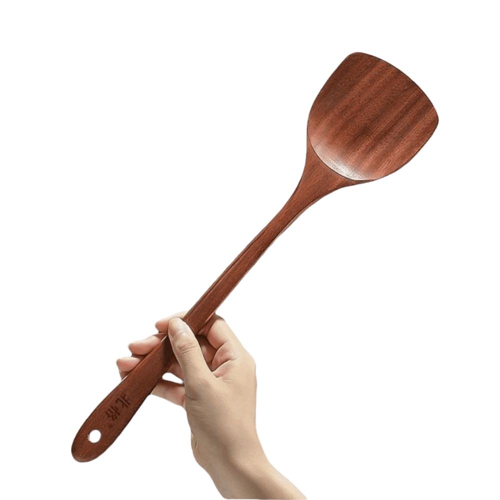 Wooden Material Cooking Spatula Long Handle Kitchen Spatula Natural Wok Spatula Kitchen Use