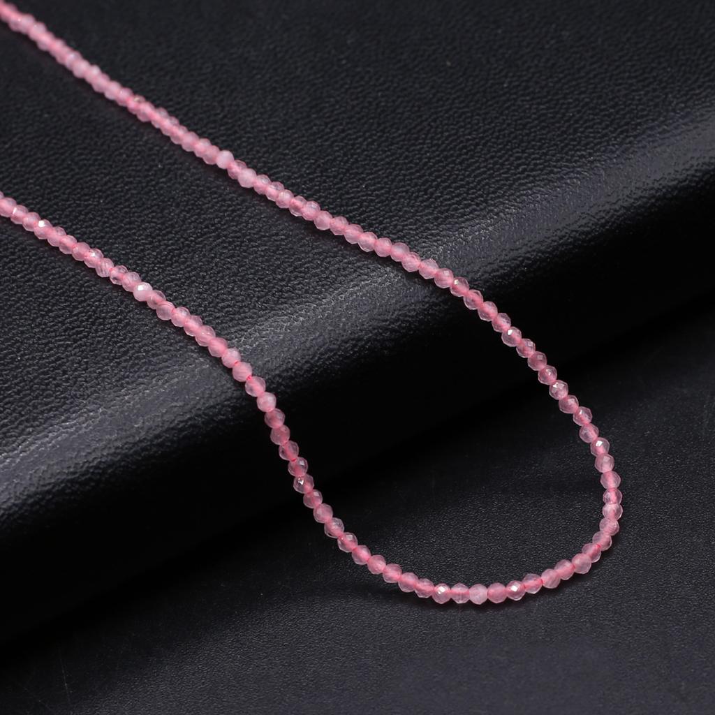 Naturstein facettierte Perlen Opal Isolation Perlen Charms für Schmuckherstellung DIY Halskette Armband Ohrringe Zubehör Größe 3 mm