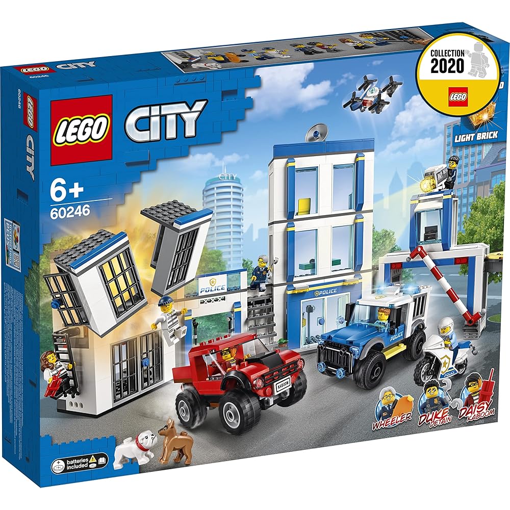 LEGO City Police Station 60246 Building Set with Minifigures and Accessories for Creative Play