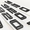 3D ABS Matte Black Car Letters Logo 320d 320i Emblem Sticker Rear Trunk Badge For BMW 320d 320i E90 E91 F30 F31 Auto Accessories
