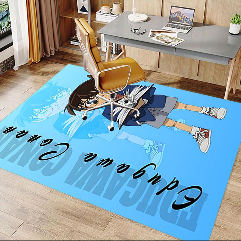 1pc Detective Conan Mystery Carpet for Playroom Bedroom Living Room Sofa Home Decor,kids Game Area Rug Non-slip Floor Mat Y72327