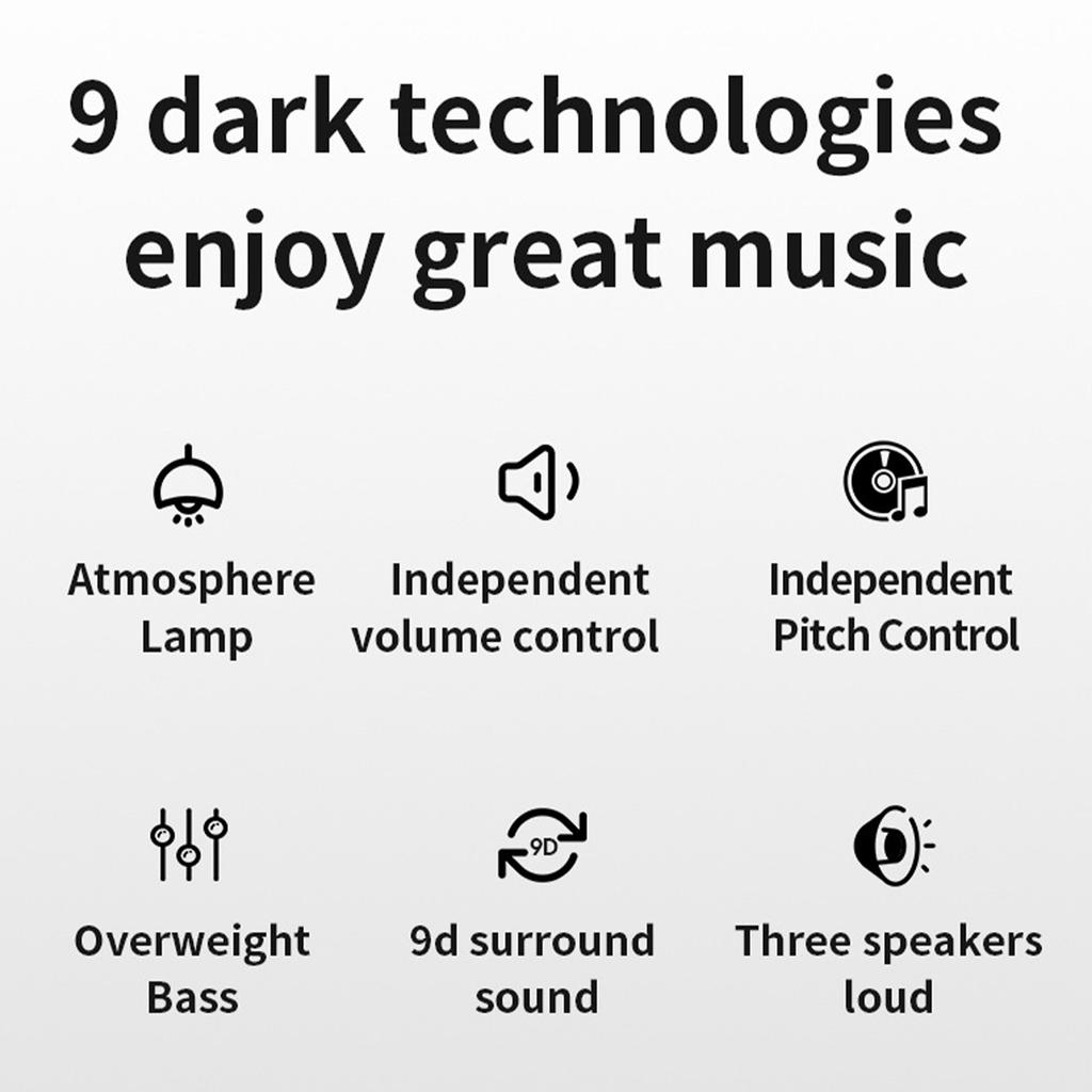 D‑221   Computer Speaker   Bass 2.1 Channel   Desktop Speaker for Wedding Party