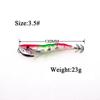 Glow Shrimp Hook Squid Jigs Life-like Design UV Crowns Sea Fishing Lure Noise Sound 23g Weight Hard Bait Sea Fishing