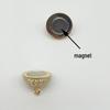 S925 Sterling Silver Magnetic Clasp for DIY Jewelry, Scarf, Necklace, Sweater, and Pearl Chains