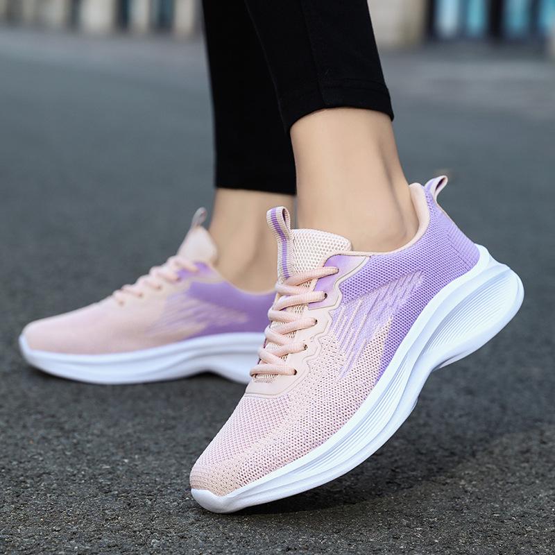 Jinjiang Women's Shoes 2025 New Sports Shoes Women's Comfortable and Lightweight Running Shoes Versatile Breathable Casual Shoes