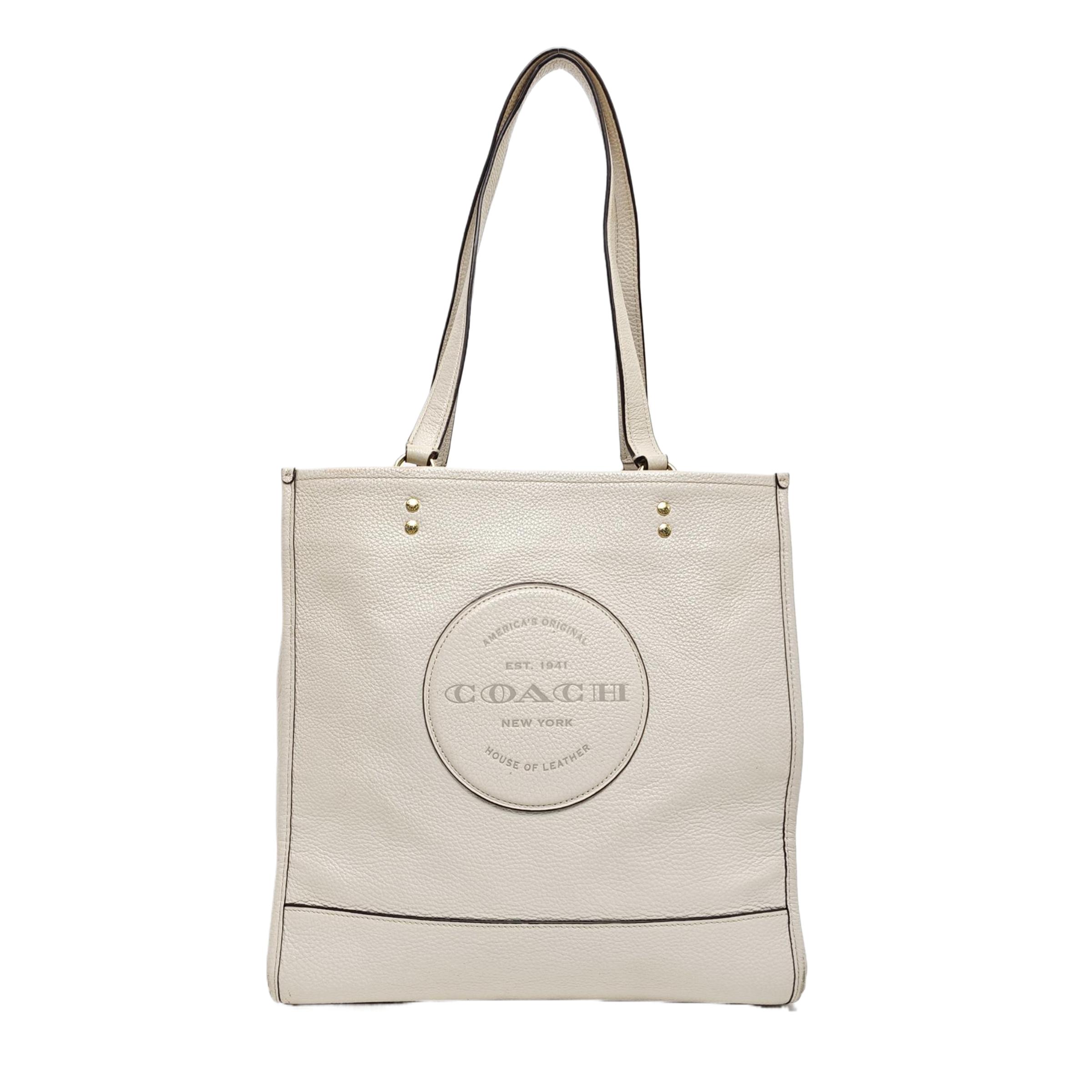 [Pre-Owned] Dempsey Logo Leather Tote Bag - Good #R75ZNX ONE SIZE