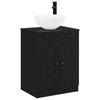 Bathroom Furniture Set Black Oak Engineered Wood