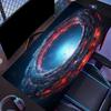 Dark Space Large Gaming Mouse Pad XXL Orbital Earth Deskmat Non-Slip Rubber Game Mouse Mat Computer Keyboard Mats Big Gamer