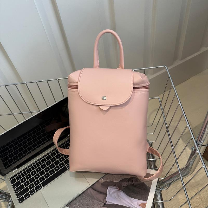 Solid color large-capacity fashion handbag 2025 new versatile ins leisure bag women's backpack tide