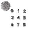 Stainless Steel Number Cookie Cutter Set