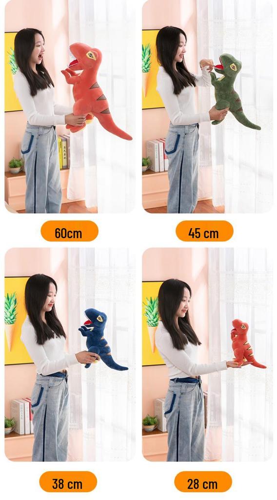 Large Tyrannosaurus Rex Plush Pillow - Cute Dinosaur Doll for Boys' Birthday