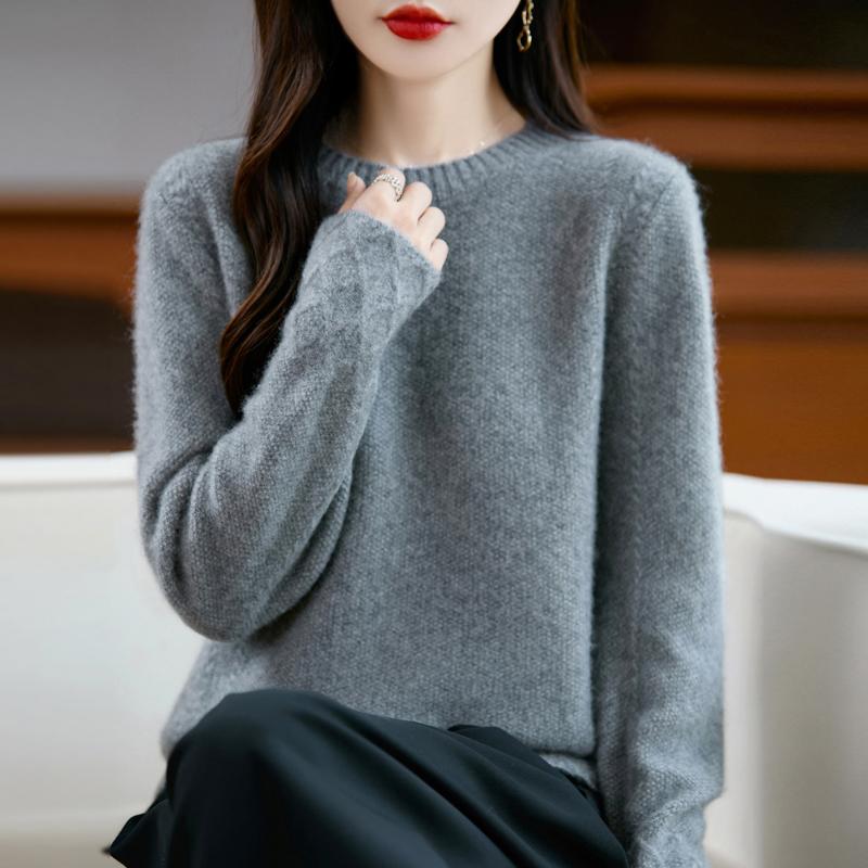 Dámský kašmírový svetr Kašmír Qinghe 30% kašmír 70% vlna podzimní a zimní pulovr hřejivý a módní