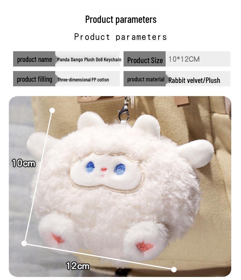 Panda Otter Dango Plush Keychain - Children's Bag Pendant Rag Doll