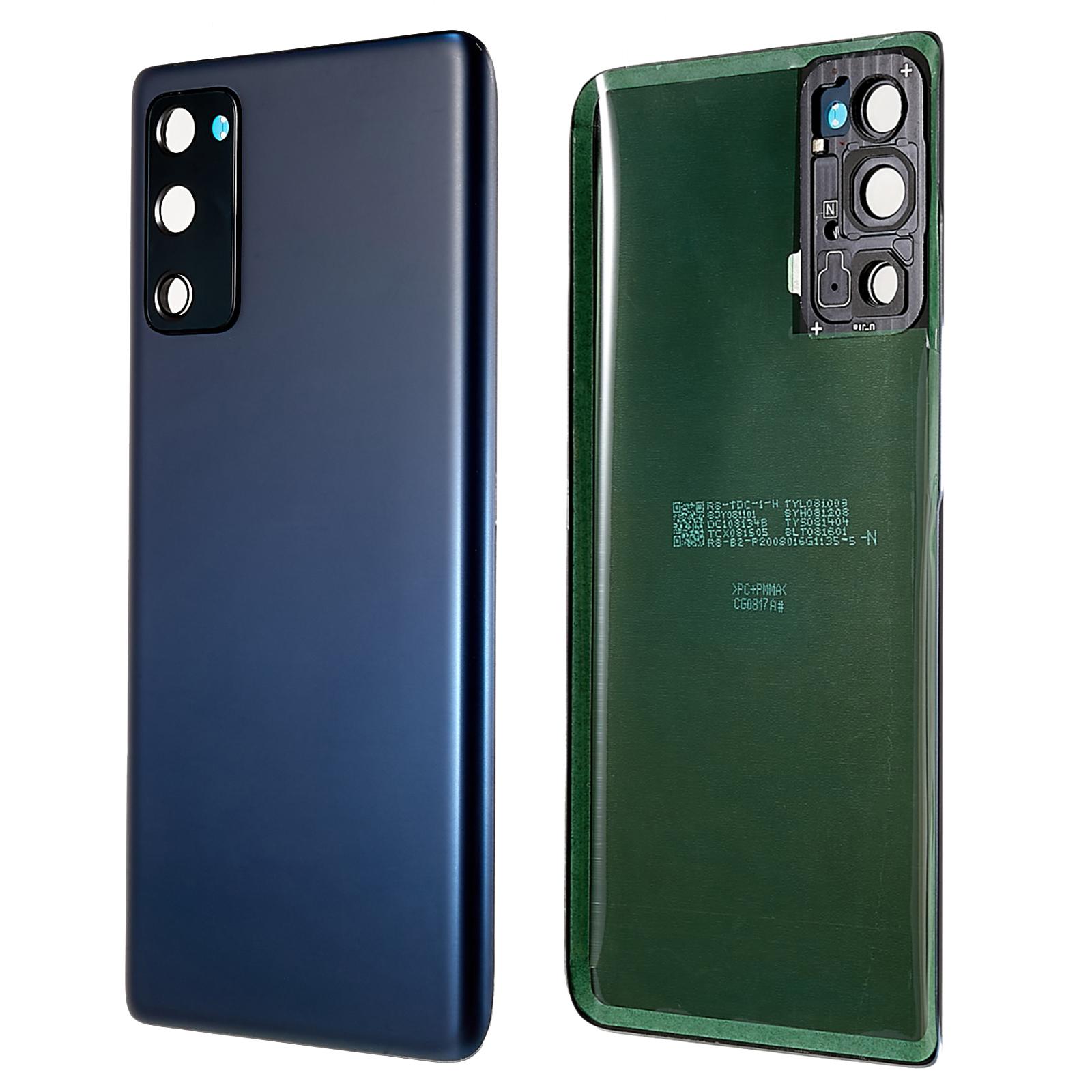 

Для Samsung Galaxy S20 FE G780/S20 FE 5G G781 Корпус акумулятора з клейкою наліпкою+Кришка об єктива камери (без логотипу) Blue