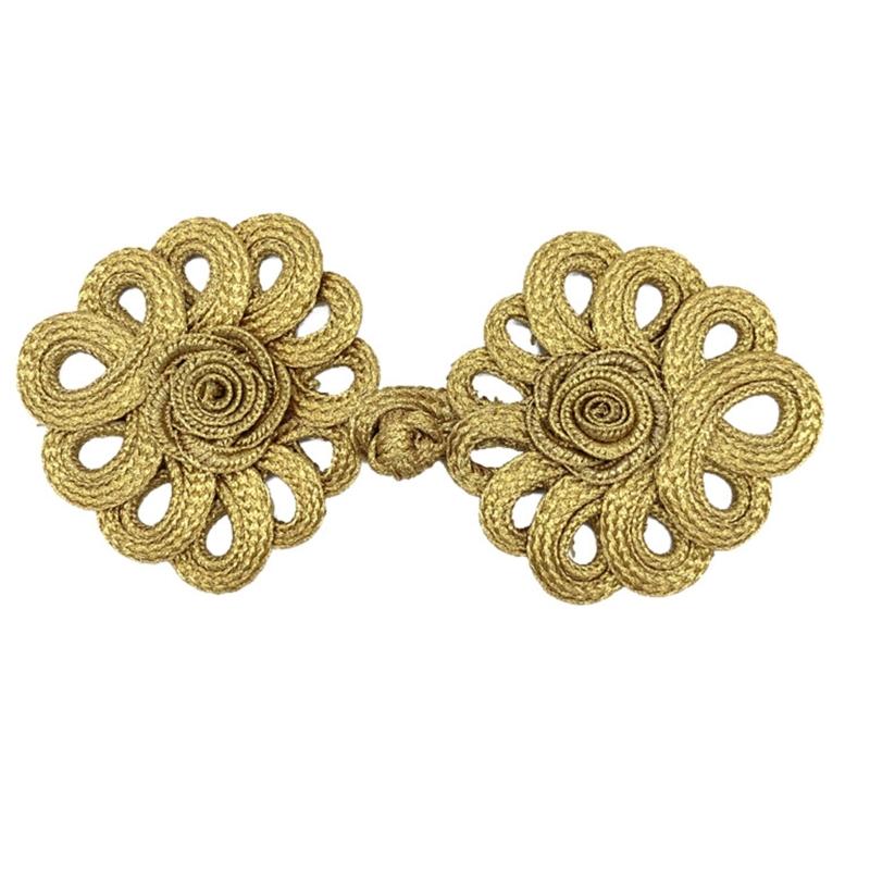

Chinese Knot Button Cheongsam Buttons Knot Fastener Tang Suit Invitation Gift Box DIY Handmade Crafts Clothing Accessory 1 золотий