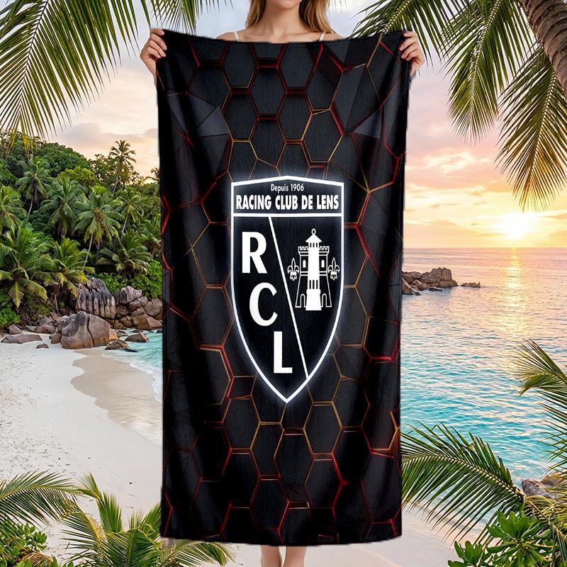 Lens FC print Quick Dry Beach Towel Microfiber Absorbent Portable Travel Swimming Towel