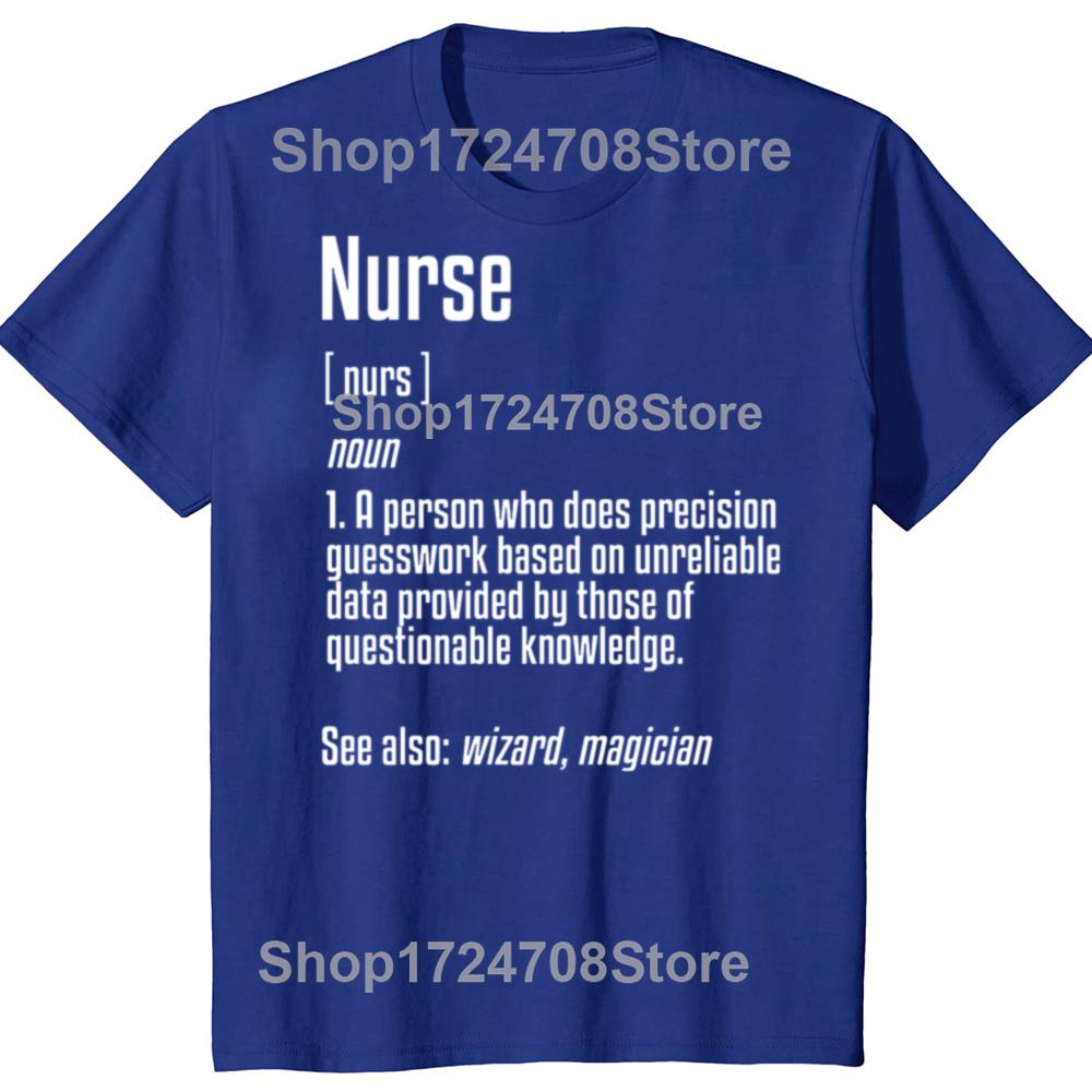 Nurse Definition T Shirt Funny Cute Nurses Week Gift Tshirt Printing Brand Man Tops Shirts Printing Cotton Short Sleeve Clothes