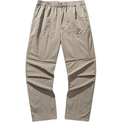 Life Series Sports Simple Solid Color Straight Loose Breathable Casual Pants Men Bottoms Gray 952528505-3