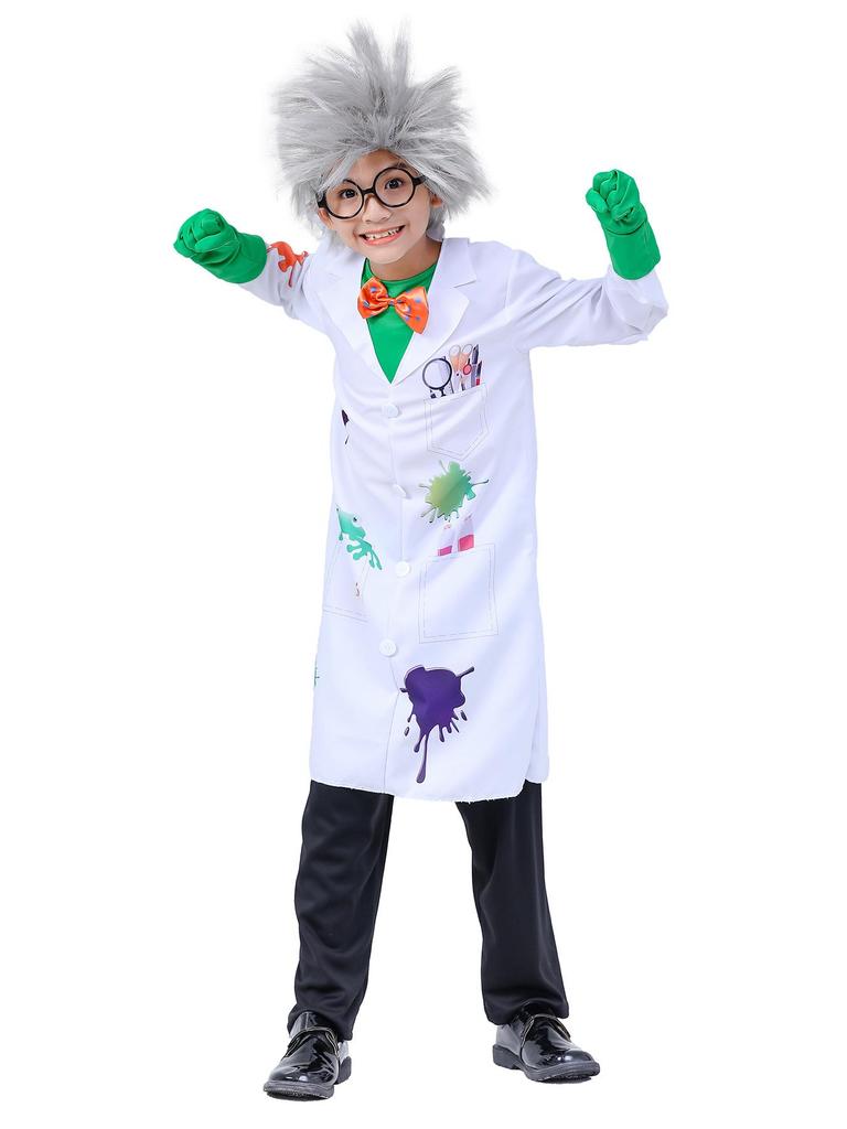 Kids' Mad Scientist Costume for Halloween or Science Activities