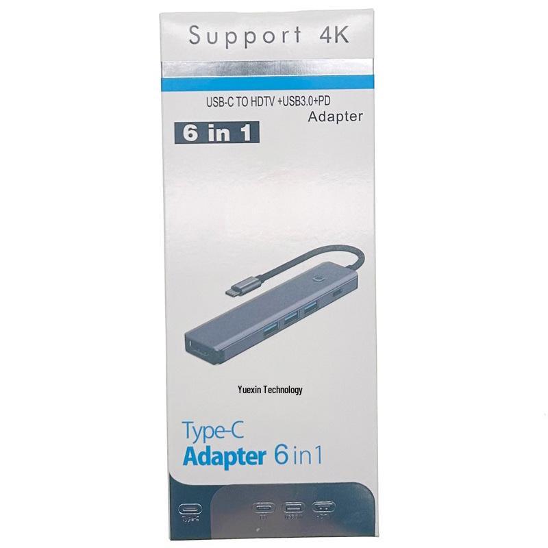 Three-in-One Type-C Multifunctional Dock: 4K HDMI, PD100 Fast Charging, USB 3.0 Ports