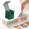DeeRace Card Deck Box, Premium PU Leather Gaming Card Deck Storage Box, Green