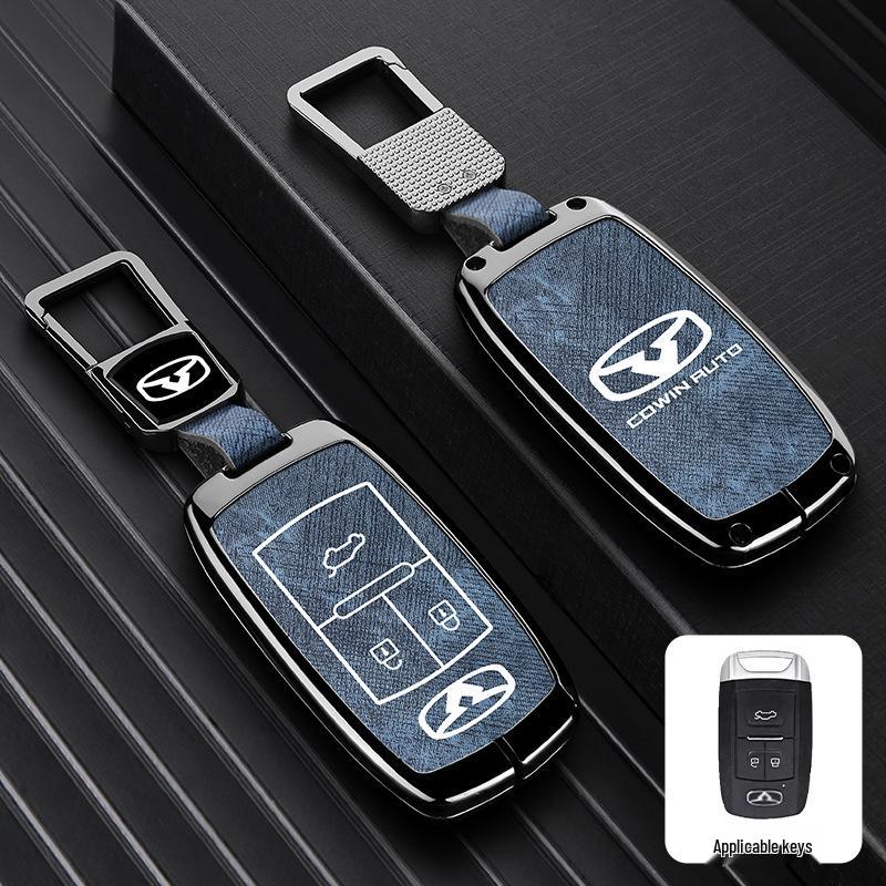 Zinc Alloy Key Shell Covers for Chery, Tiggo 8, 7 Plus - Full Coverage, 5x Anti-Drop Protection