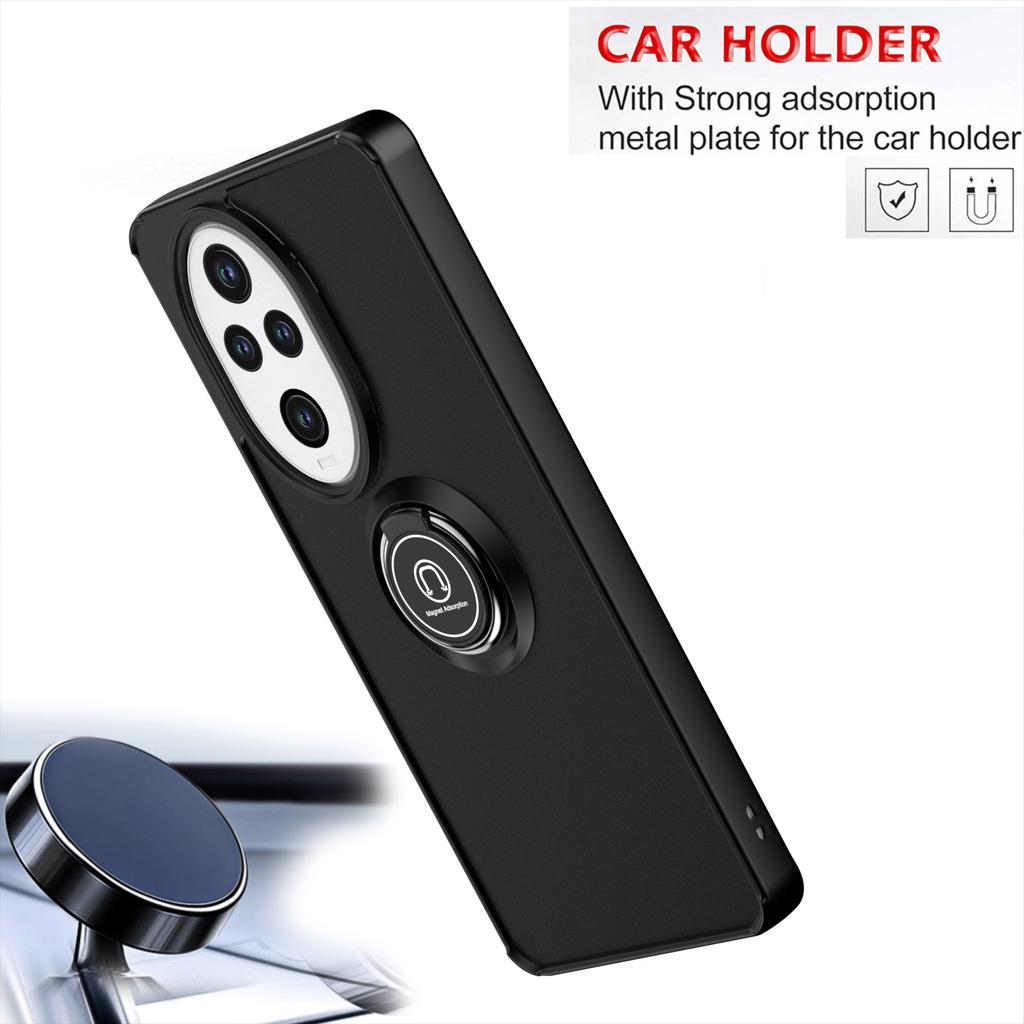 New Shockproof Rotatable Bracket Case for Honor 200 Pro Metal Ring Magnetic Car Holder Cover