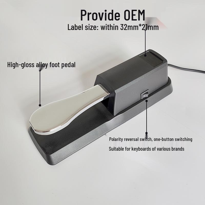 Sustain Pedal for Electric Piano and Keyboard, Metal Accessories
