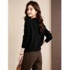 D.F.DEAR Women's Minimalist Crew Neck Knit Cardigan