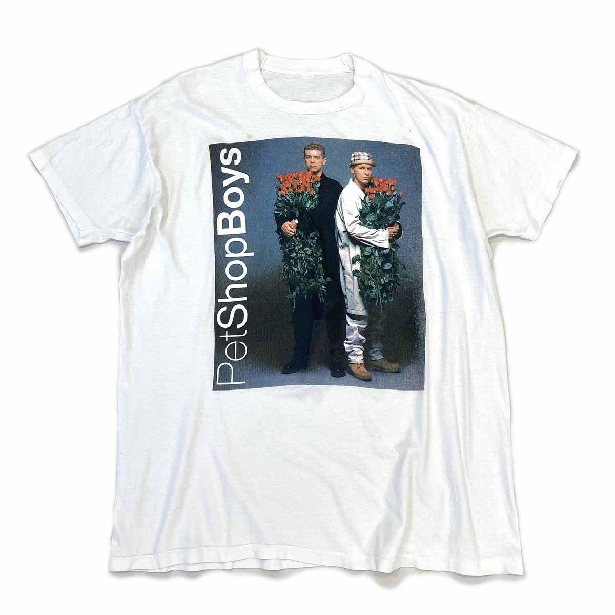 Retro STyle Roses Pet Shop Boys Shirt White Unisex Size S-5XL S