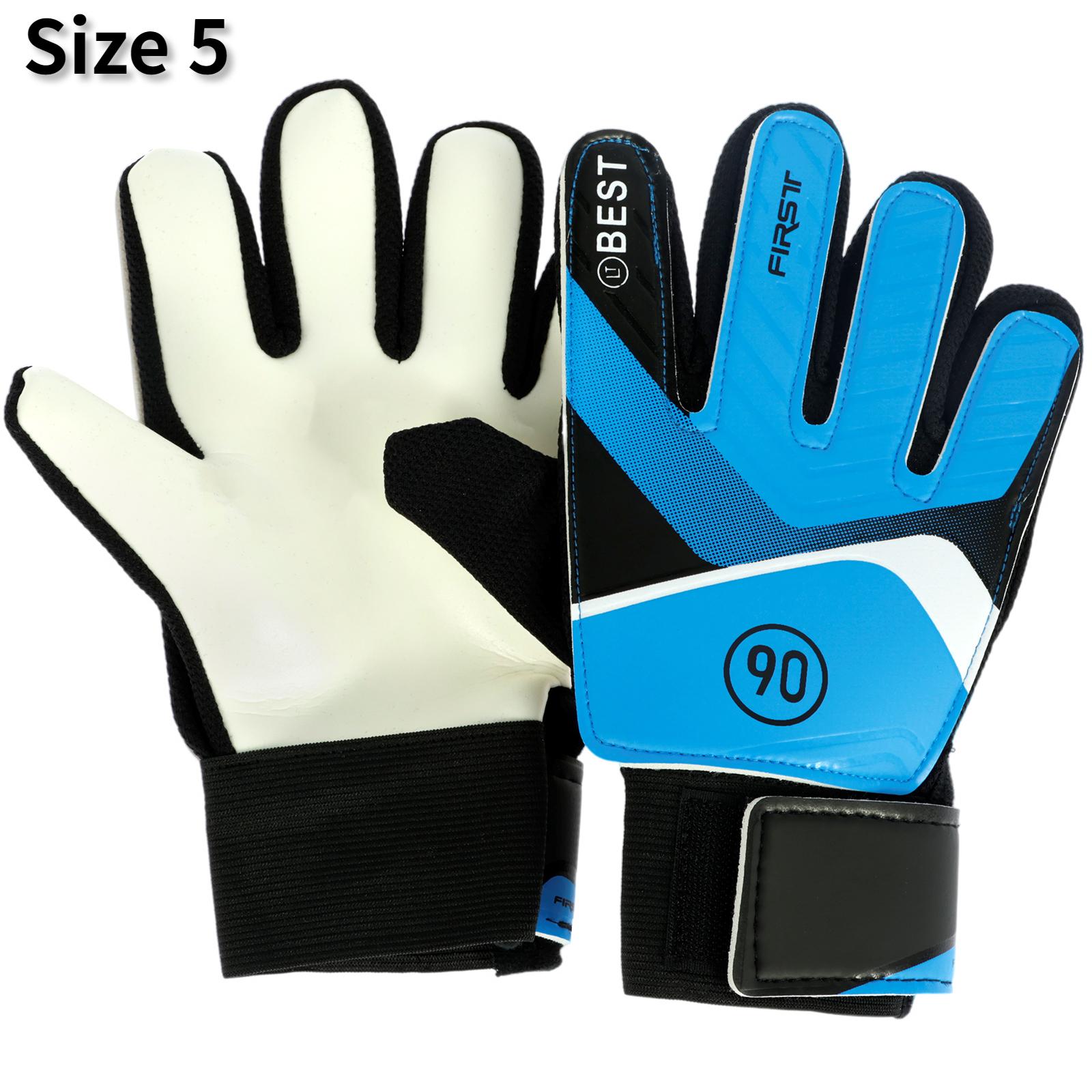 

Детские футбольные вратарские перчатки, размеры 5/6/7, латексные детские футбольные вратарские перчатки, противоскользящие молодежные спортивные перчатки с полной защитой пальцев