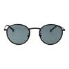 Armani GIORGIO George Curved Temple Metal Round Sunglasses Men's Black