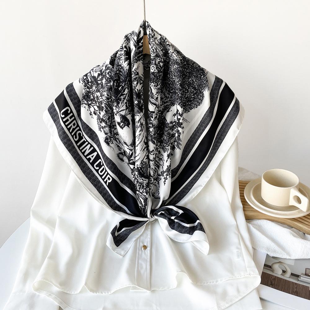 

90 * 90 см Four Seasons Доступно Новое Большое Квадратное Полотенце Повязка На Голову Дышащая Пот Впитывающая Солнцезащитный Крем Простая Шаль Профессиональный Шарф 90*90cm