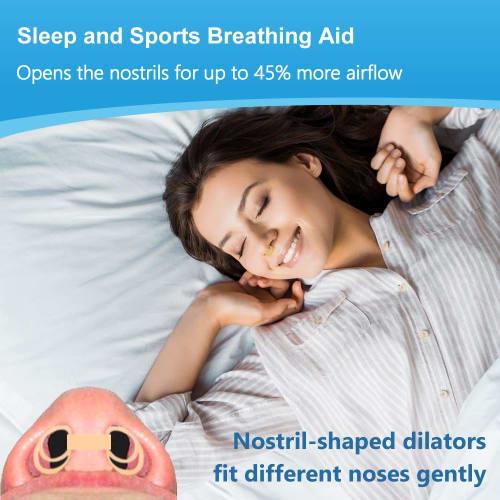 WoodyKnows Dynamic Nasal Dilators | Breathing Aid for Sleep & Sports | Soft & Comfortable Nasal Vents | Improved Airflow | Snoring & Nasal Congestion