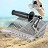 304 Portable Treasure Hunting Scoop Metal Detecting Tool Beach Fast Sifting Metal Detector Scoop Stainless Steel Beach Sand Scoop