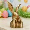 8In Spring Rabbits Easter Decoration Easter Table Centerpiece Decorative Bunny Sculpture Collectibles Gift for Home Indoor