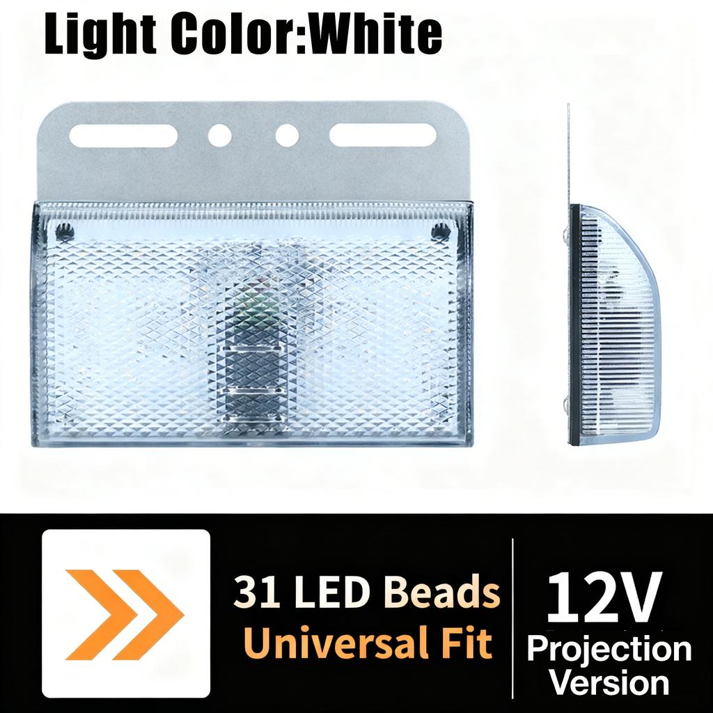 New LED Side Marker Lights Truck LED Side Marker Bulb DC 12V-24V Turn Singal Light Truck Accessorie for Trailer BUS Van Caravan