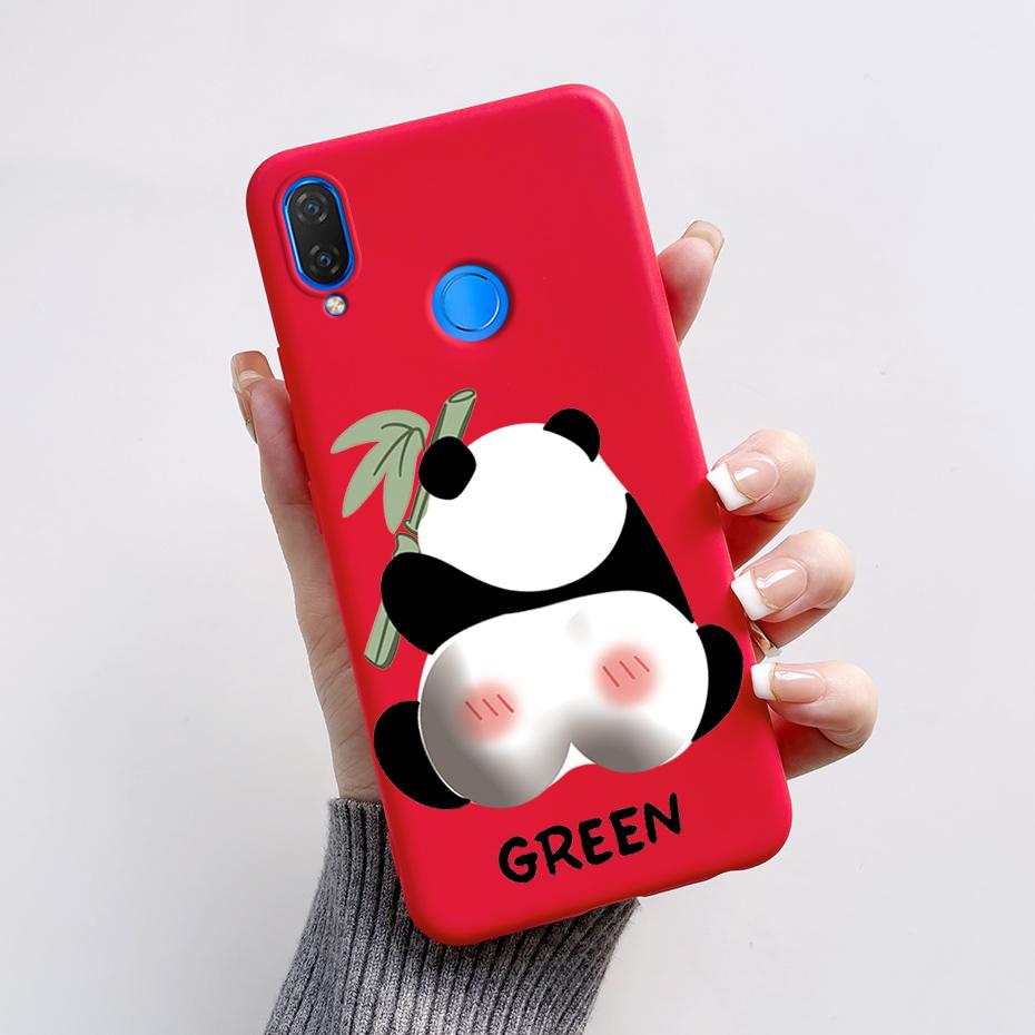 For Huawei Nova 3i Case INE-LX1 INE-LX2 Pandas Cover Soft Silicone Phone Case For Huawei P Smart Plus 2018 Nova3i Fundas Bumper