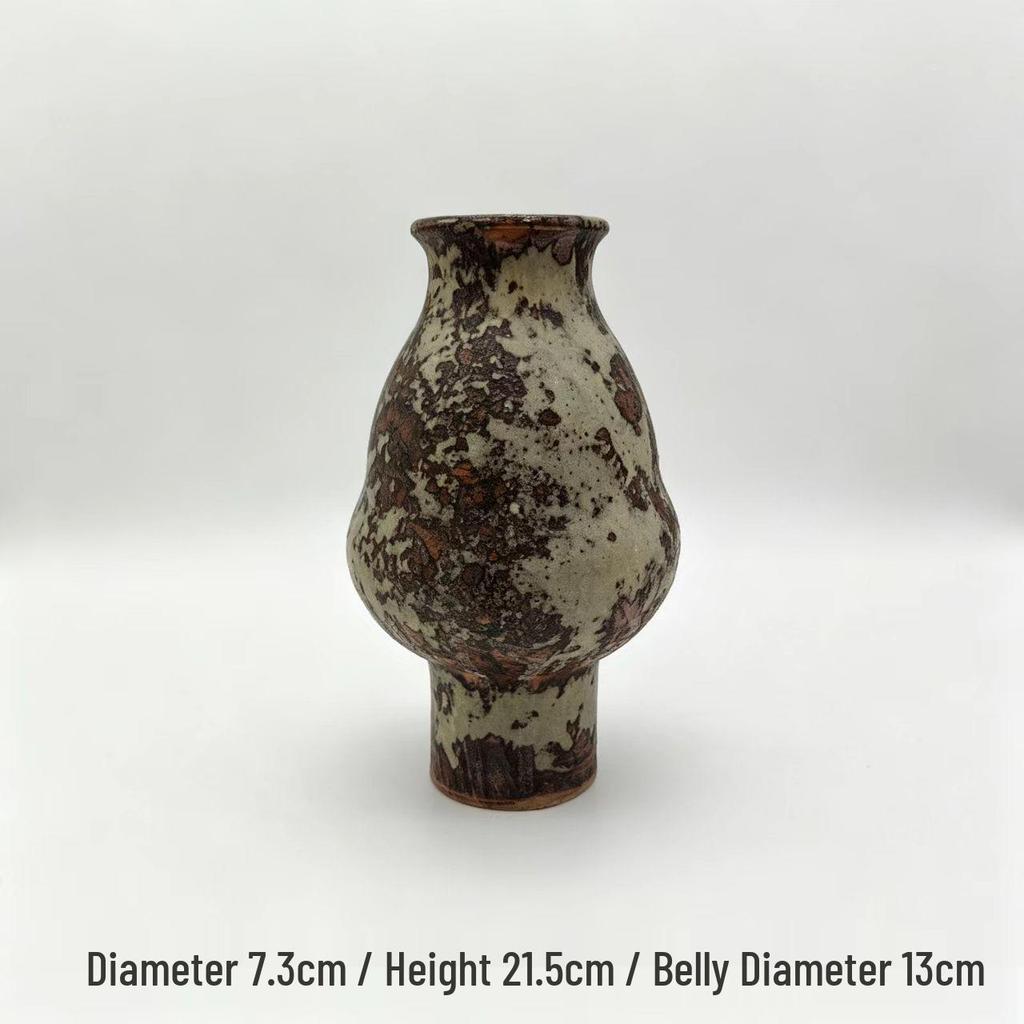 Wabi-Sabi Retro Ceramic Vase: Chinese Style for Living Room and Tea Room Flower Arrangements