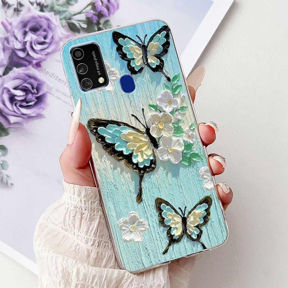 Cute Cat Caroon Cover For Samsung Galaxy A21s Case Soft Silicone Fundas Phone Cases For Samsung A 21s  A21s SM-A217F Full Bumper