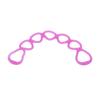 Fitness Elastic Pull Rope Home Gym Multifunctional Yoga Shaping Workout 7 Hole Resistance Band (Purple)