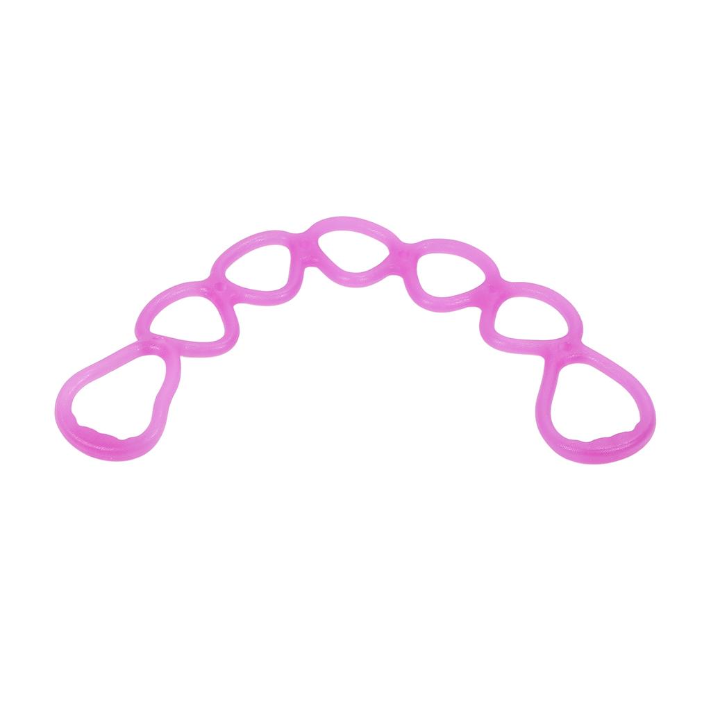 Fitness Elastic Pull Rope Home Gym Multifunctional Yoga Shaping Workout 7 Hole Resistance Band (Purple)