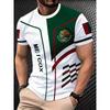 3D Digital Printing T-Shirt Teen Men's Short Sleeve Top Versatile Breathable