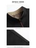 Men's Business Plus Velvet Thick Jacket - 2025 Autumn/Winter, Loose Fit, Stand Collar, Casual Dad Coat for Middle-aged & Elderly