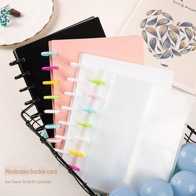 Mushroom Buckle Four-Grid Three-Inch Polaroid Album and Small Card Storage Book