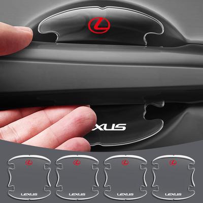 Car Door Handle Bowl Transparent Sticker Anti-collision Protection Strips For EX300H RX450H IS300H ES300H NX RX GS Al20
