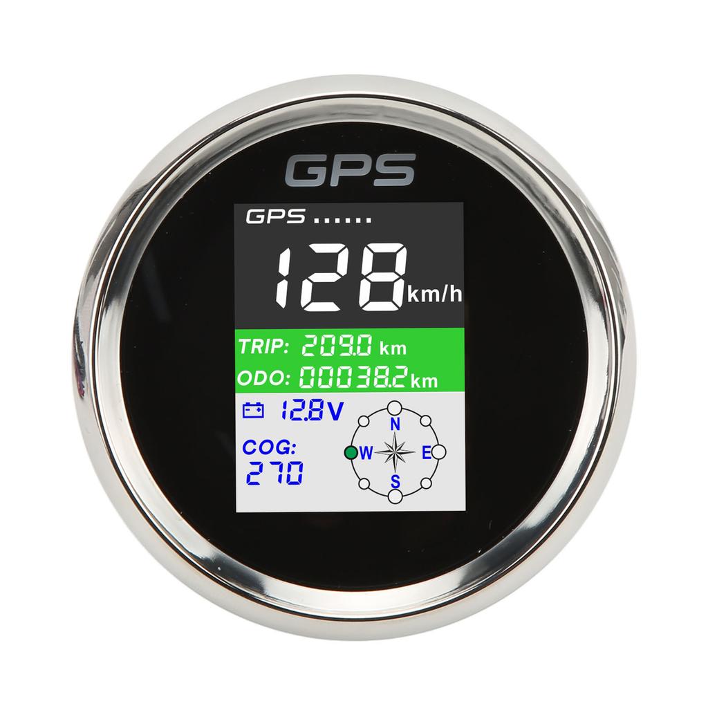 85mm GPS Speedometer Km H Knot MPH DC9‑32V TFT Screen IP67 Speed Gauge Universal for Cars Motorcycles Boats