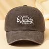 Adjustable Best Dad Letter Print Baseball Cap Unisex Curved Brim Visor