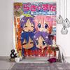 Anime Lucky Star Tapestry Art Printing Japanese Wall Tapestry Anime Wall Hanging Home Decor